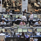 Aktienbroker strampeln