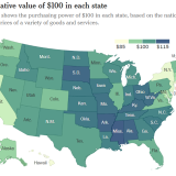 Ein Dollar ist in den USA nicht überall gleich viel wert.