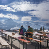 Ein Aufschwung mit angezogener Bremse