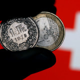 Der Euro avanciert gegenüber dem Franken kräftig