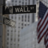 Roter Tag an Wallstreet